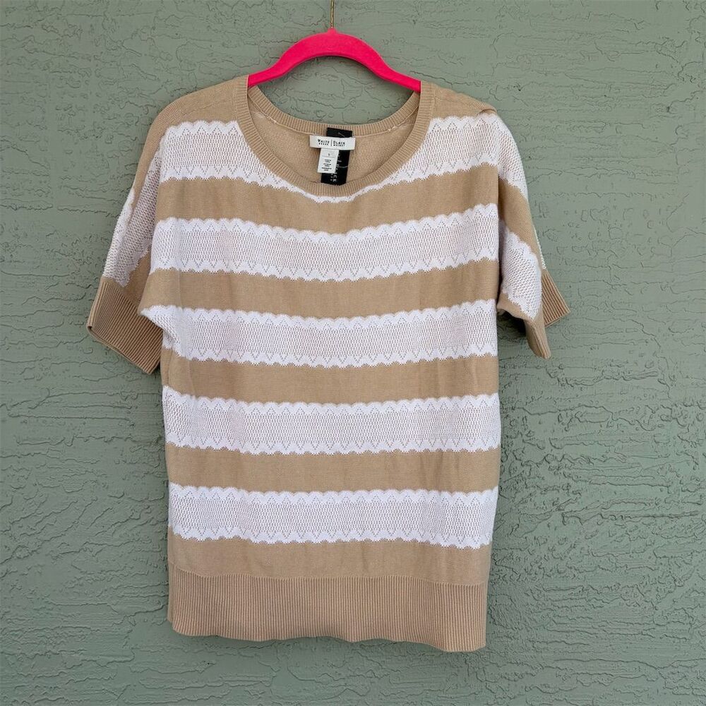 White House Black Market Women's Striped Knit Top Size S Multicolor